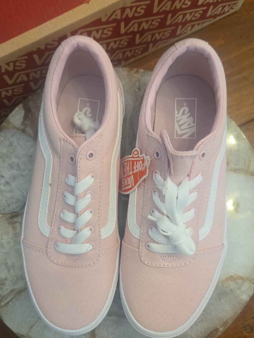 Nwt Vans Ward Pink Mens5/ladies7 - Picture 2 of 5